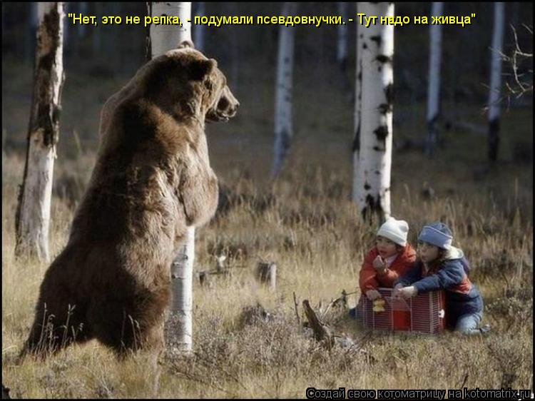 Котоматрица: "Нет, это не репка, - подумали псевдовнучки. - Тут надо на живца"