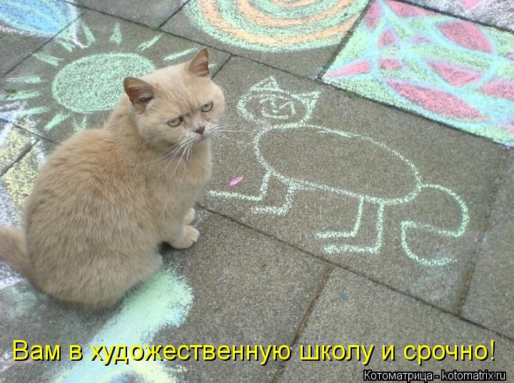 Вам в художественную школу и срочно!... Котоматрица: Вам в художественную школу и срочно!