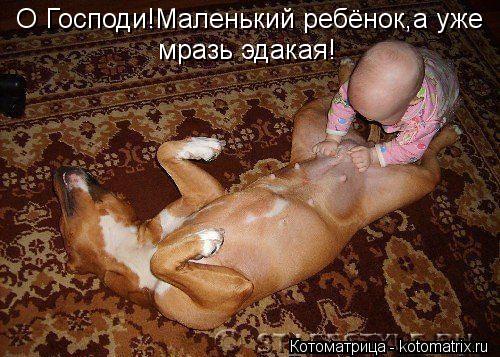 О Господи!Маленький ребёнок,а уже мразь эдакая!... Котоматрица: О Господи!Маленький ребёнок,а уже мразь эдакая!