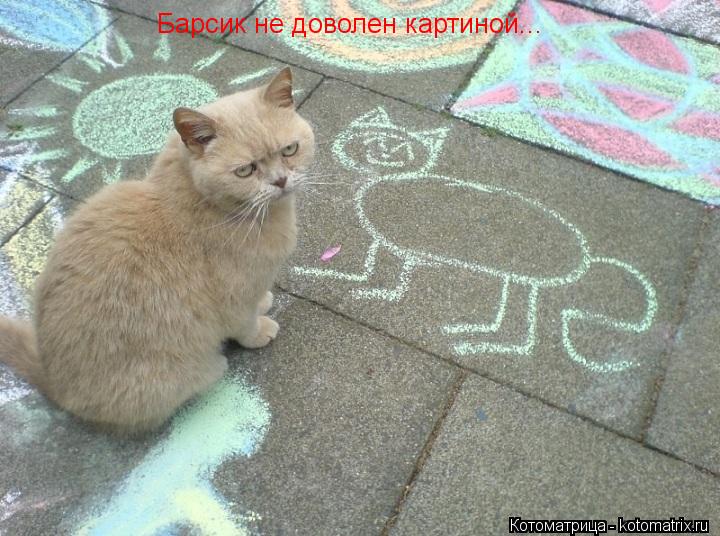 Барсик не доволен картиной...... Котоматрица: Барсик не доволен картиной...