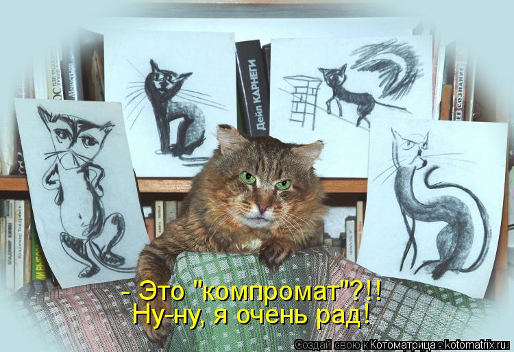 - Это "компромат"?!! Ну-ну, я очень рад!... Котоматрица: - Это "компромат"?!! Ну-ну, я очень рад!