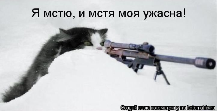 Я мстю, и мстя моя ужасна!... Котоматрица: Я мстю, и мстя моя ужасна!