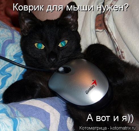Коврик для мыши нужен? Коврик для мыши нужен? А вот и я)) А вот и я))... Котоматрица: Коврик для мыши нужен? Коврик для мыши нужен? А вот и я)) А вот и я))