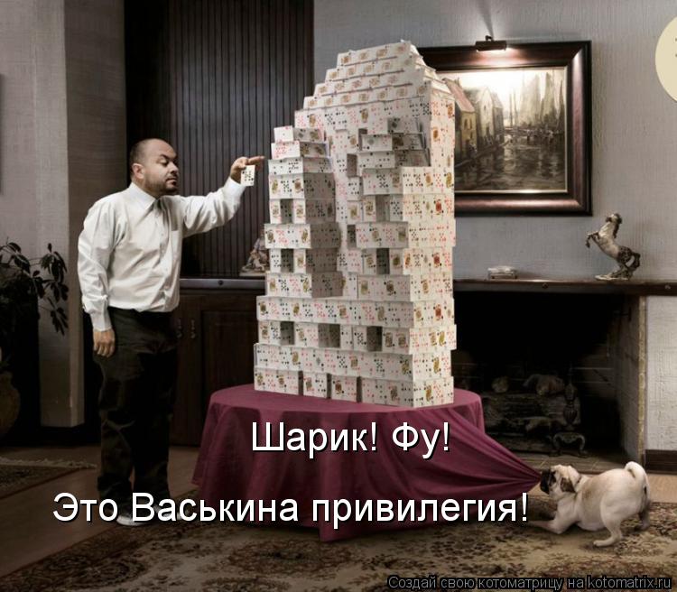 Шарик! Фу! Это Васькина привилегия!... Котоматрица: Шарик! Фу! Это Васькина привилегия!