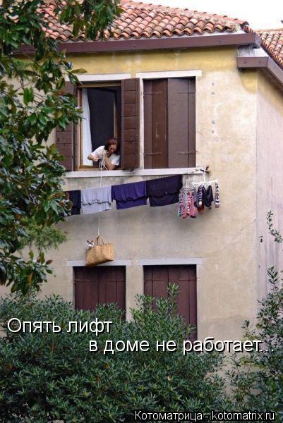 Опять лифт в доме не работает...... Котоматрица: Опять лифт в доме не работает...