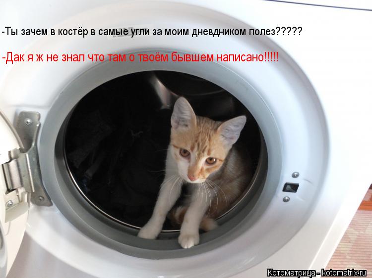 -Дак я ж не знал что там о твоём бывшем написано!!!!! -Ты зачем в костёр в самые угли за моим дневдни... Котоматрица: -Дак я ж не знал что там о твоём бывшем написано!!!!! -Ты зачем в костёр в самые угли за моим дневдником полез?????