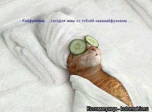 - Кайфуеммм.....сегодня ммы сс тобойй кааааайфуеееем......... Котоматрица: - Кайфуеммм.....сегодня ммы сс тобойй кааааайфуеееем......