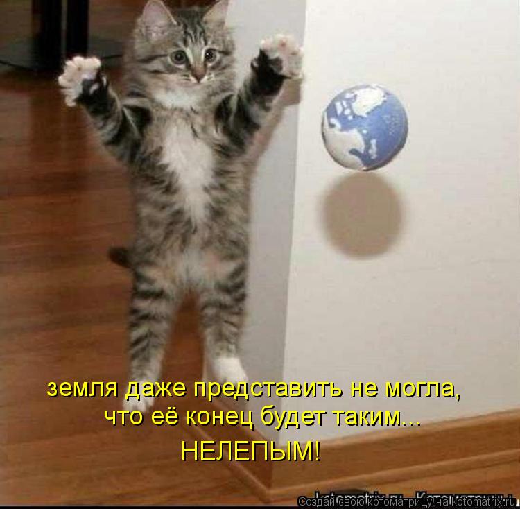 Котоматрица: земля даже представить не могла,  что её конец будет таким... НЕЛЕПЫМ!