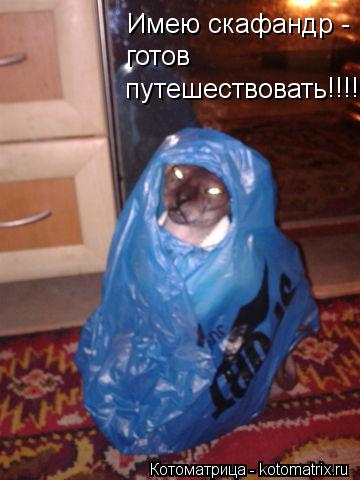 Котоматрица: Имею скафандр - готов путешествовать !!!!