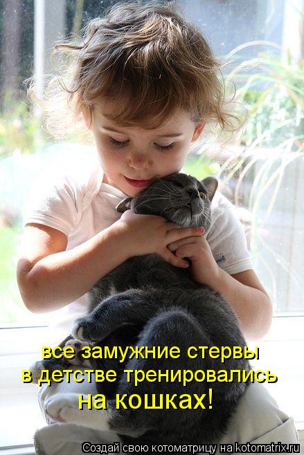 все замужние стервы в детстве тренировались на кошках!... Котоматрица: все замужние стервы в детстве тренировались на кошках!