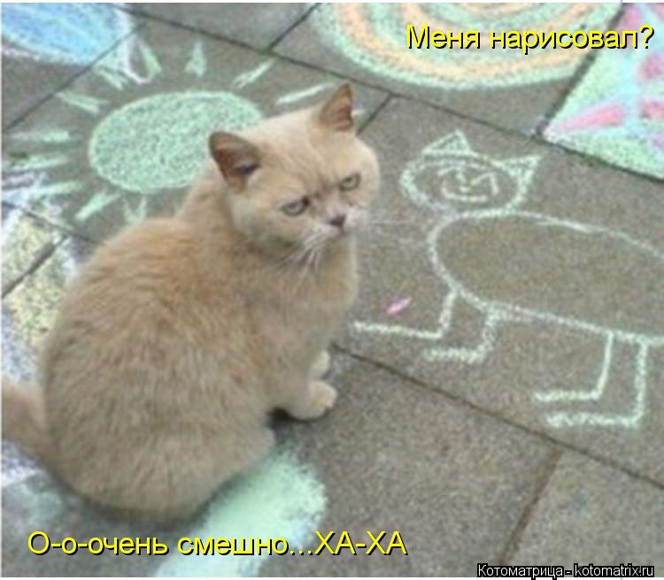 Меня нарисовал? О-о-очень смешно...ХА-ХА... Котоматрица: Меня нарисовал? О-о-очень смешно...ХА-ХА