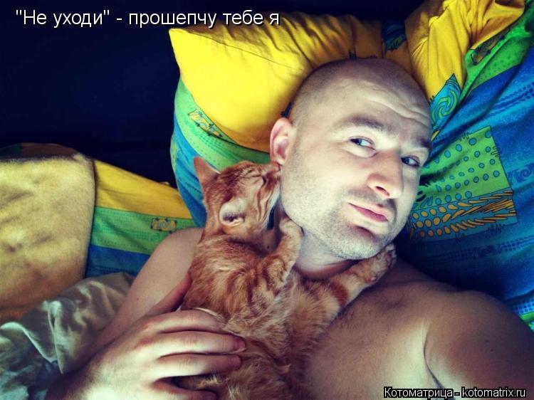 "Не уходи" - прошепчу тебе я... Котоматрица: "Не уходи" - прошепчу тебе я
