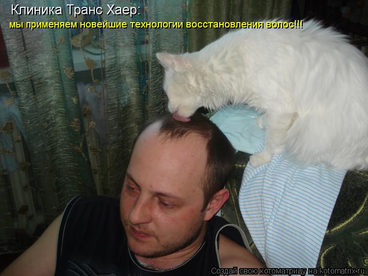 Клиника Транс Хаер: мы применяем новейшие технологии восстановления волос!!!... Котоматрица: Клиника Транс Хаер: мы применяем новейшие технологии восстановления волос!!!