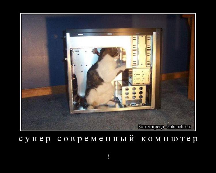 супер современный компютер !... Котоматрица: супер современный компютер !