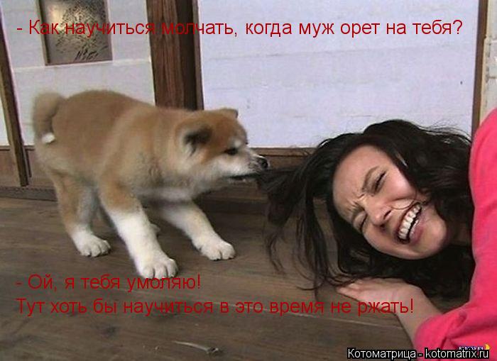 - Как научиться молчать, когда муж орет на тебя? - Ой, я тебя умоляю! Тут хоть бы научиться в это ... Котоматрица: - Как научиться молчать, когда муж орет на тебя? - Ой, я тебя умоляю! Тут хоть бы научиться в это время не ржать!