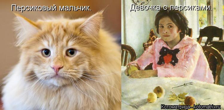 Персиковый мальчик. Девочка с персиками.... Котоматрица: Персиковый мальчик. Девочка с персиками.
