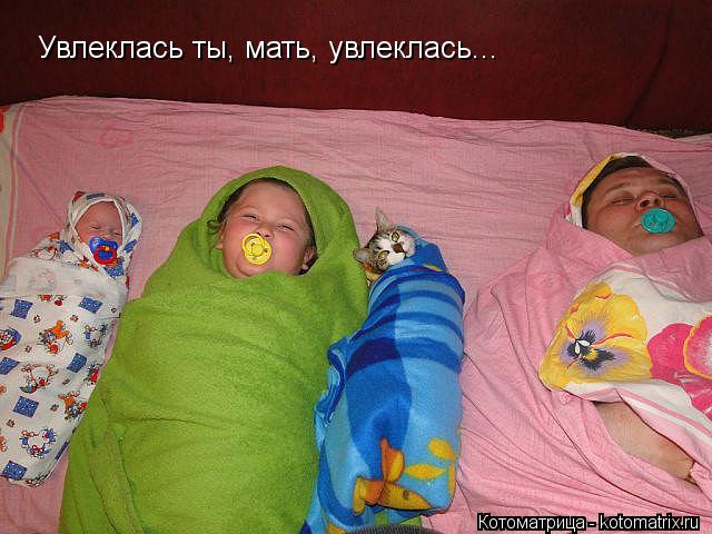 Увлеклась ты, мать, увлеклась...... Котоматрица: Увлеклась ты, мать, увлеклась...