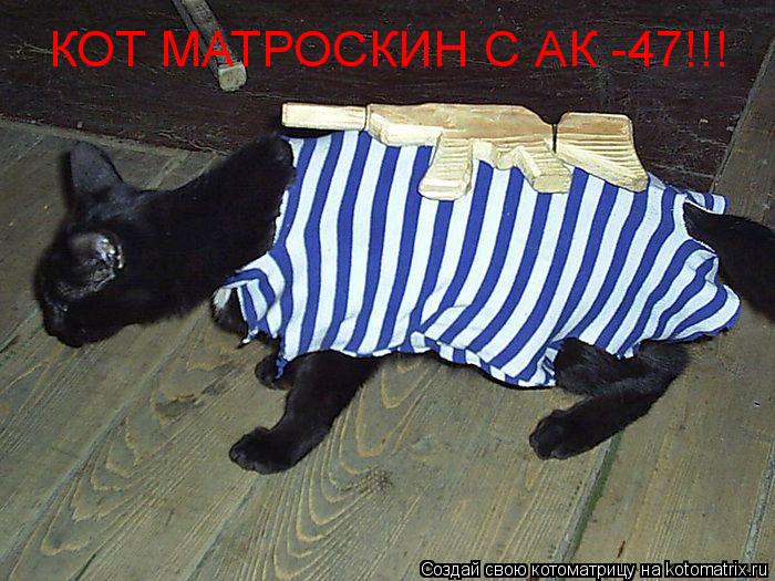 КОТ МАТРОСКИН С АК -47!!!... Котоматрица: КОТ МАТРОСКИН С АК -47!!!