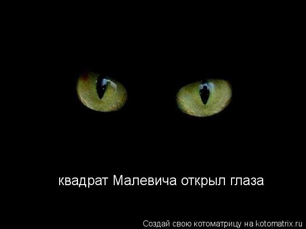 квадрат Малевича открыл глаза... Котоматрица: квадрат Малевича открыл глаза