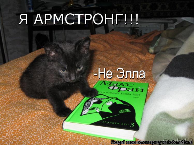 Я АРМСТРОНГ!!! -Не Элла... Котоматрица: Я АРМСТРОНГ!!! -Не Элла