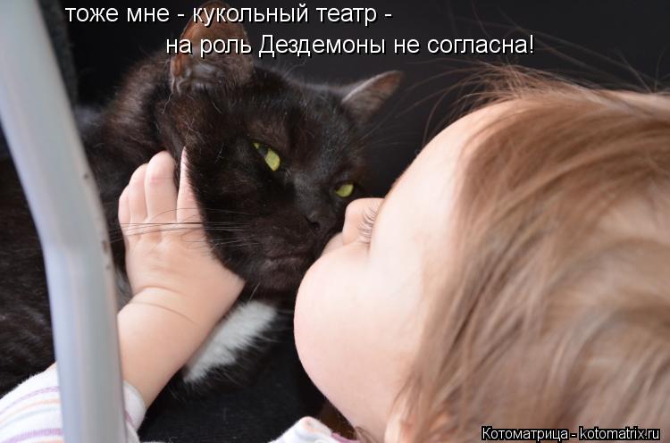тоже мне - кукольный театр - на роль Дездемоны не согласна!... Котоматрица: тоже мне - кукольный театр - на роль Дездемоны не согласна!