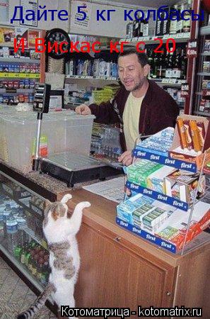 Дайте 5 кг колбасы И Вискас кг с 20... Котоматрица: Дайте 5 кг колбасы И Вискас кг с 20