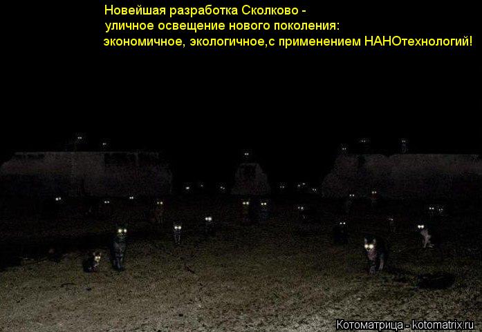 Новейшая разработка Сколково - уличное освещение нового поколения: экономичное, экологичное,с примен... Котоматрица: Новейшая разработка Сколково - уличное освещение нового поколения: экономичное, экологичное,с применением НАНОтехнологий!