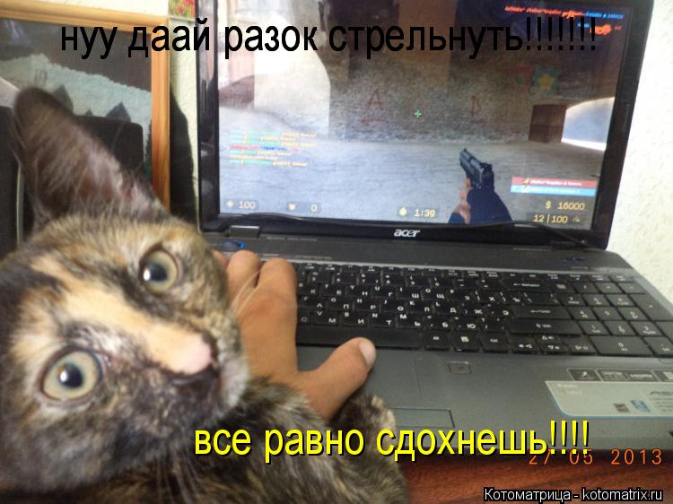 нуу даай разок стрельнуть!!!!!!! нуу даай разок стрельнуть!!!!!!! все равно сдохнешь!!!!... Котоматрица: нуу даай разок стрельнуть!!!!!!! нуу даай разок стрельнуть!!!!!!! все равно сдохнешь!!!!