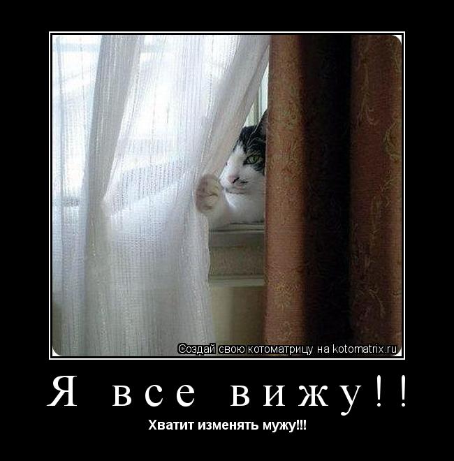 Я все вижу!! Хватит изменять мужу!!!... Котоматрица: Я все вижу!! Хватит изменять мужу!!!