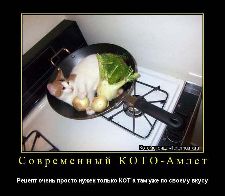 Современный КОТО-Амлет Рецепт очень просто нужен только КОТ а там уже по своему вкусу... Котоматрица: Современный КОТО-Амлет Рецепт очень просто нужен только КОТ а там уже по своему вкусу