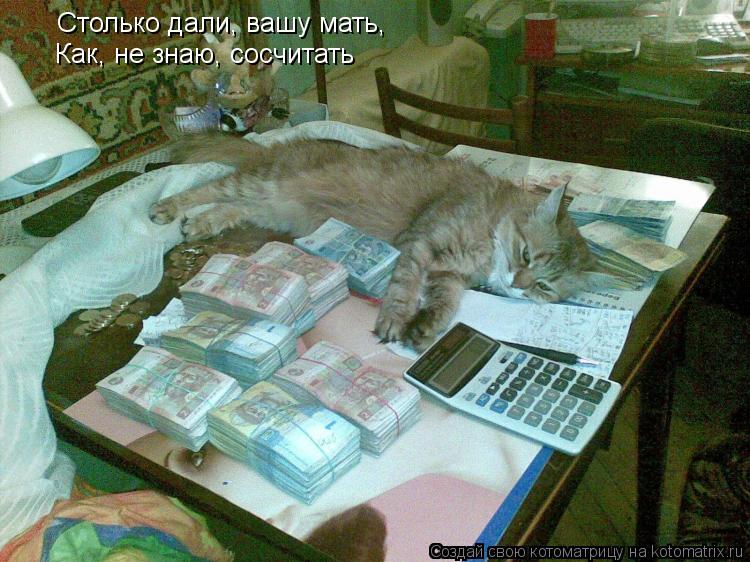 Столько дали, вашу мать, Как, не знаю, сосчитать... Котоматрица: Столько дали, вашу мать, Как, не знаю, сосчитать
