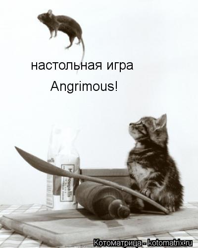 настольная игра Angrimous!... Котоматрица: настольная игра Angrimous!