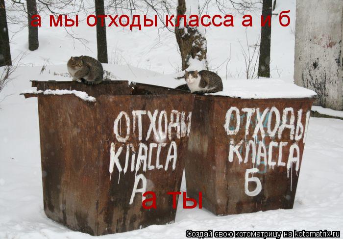 Котоматрица: а мы отходы класса а и б а ты