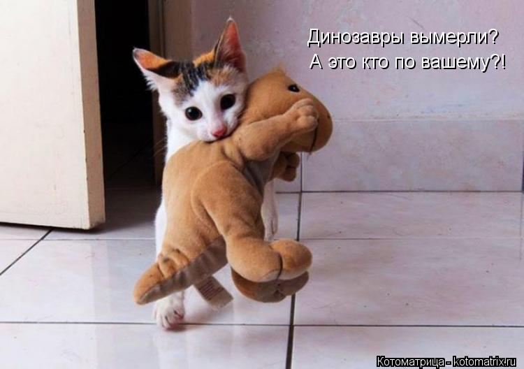 Динозавры вымерли? А это кто по вашему?!... Котоматрица: Динозавры вымерли? А это кто по вашему?!