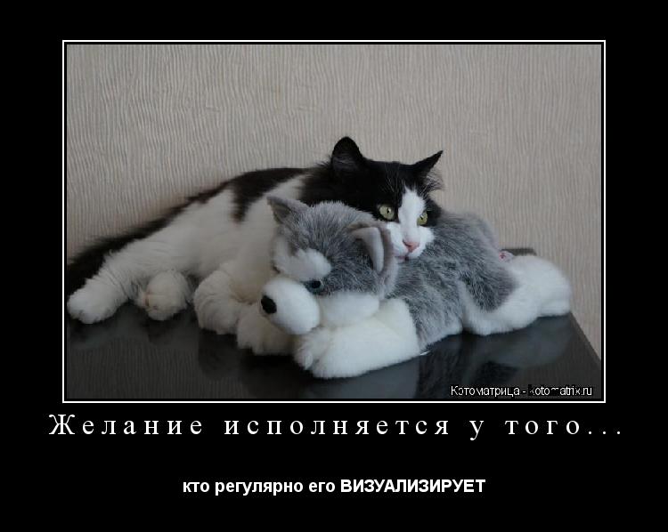 Желание исполняется у того... кто регулярно его ВИЗУАЛИЗИРУЕТ... Котоматрица: Желание исполняется у того... кто регулярно его ВИЗУАЛИЗИРУЕТ