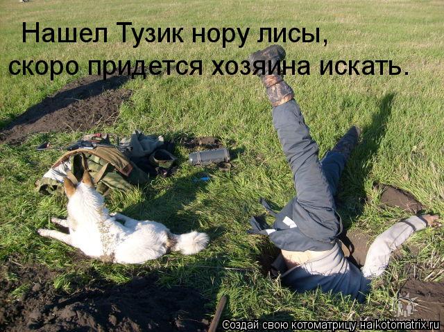 Нашел Тузик нору лисы, скоро придется хозяина искать.... Котоматрица: Нашел Тузик нору лисы, скоро придется хозяина искать.