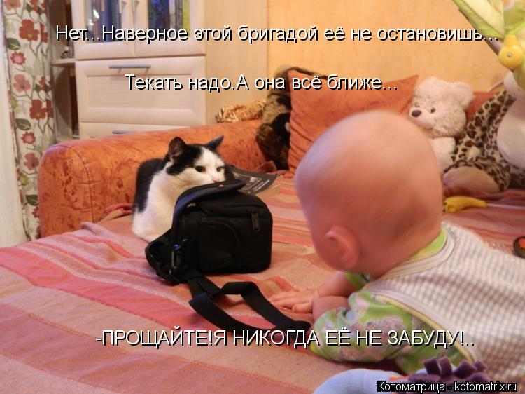Нет...Наверное этой бригадой её не остановишь... Текать надо.А она всё ближе... -ПРОЩАЙТЕ!Я НИКОГДА Е... Котоматрица: Нет...Наверное этой бригадой её не остановишь... Текать надо.А она всё ближе... -ПРОЩАЙТЕ!Я НИКОГДА ЕЁ НЕ ЗАБУДУ!..