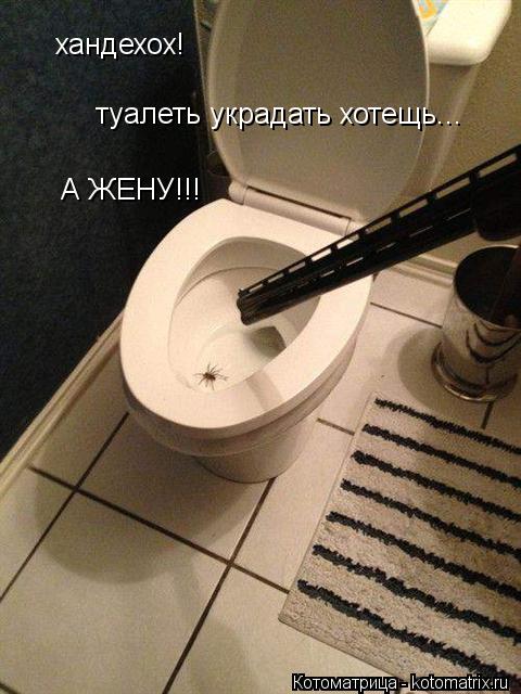 хандехох! А ЖЕНУ!!! туалеть украдать хотещь...... Котоматрица: хандехох! А ЖЕНУ!!! туалеть украдать хотещь...