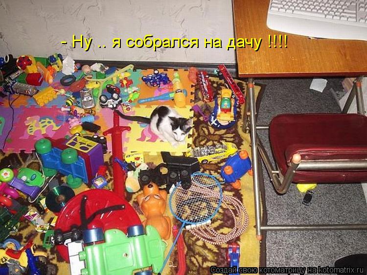 - Ну .. я собрался на дачу !!!!... Котоматрица: - Ну .. я собрался на дачу !!!!