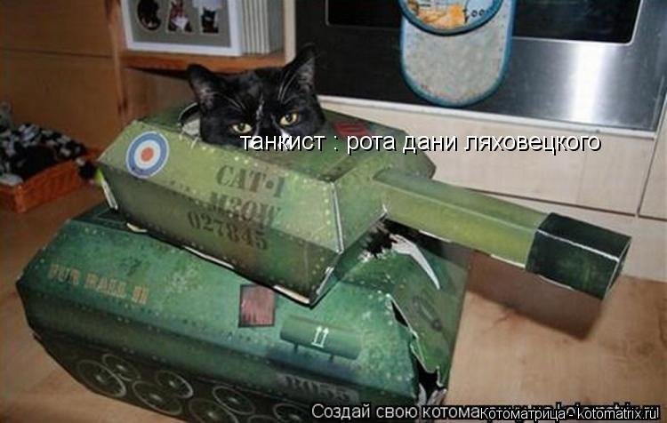 танкист : рота дани ляховецкого... Котоматрица: танкист : рота дани ляховецкого