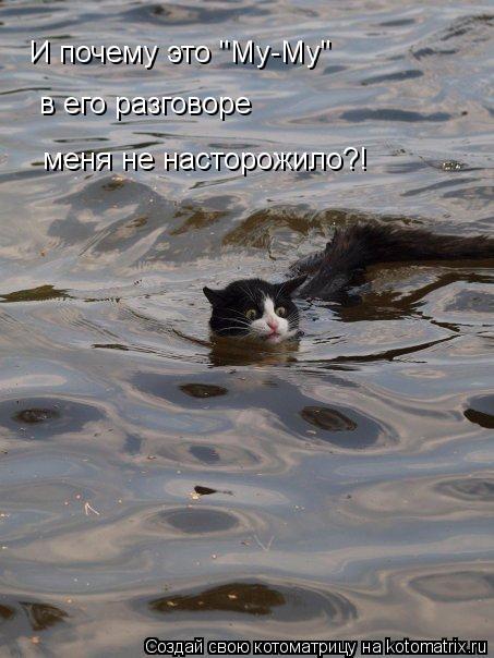 Котоматрица: И почему это "Му-Му"  в его разговоре меня не насторожило?!