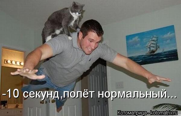 -10 секунд,полёт нормальный...... Котоматрица: -10 секунд,полёт нормальный...