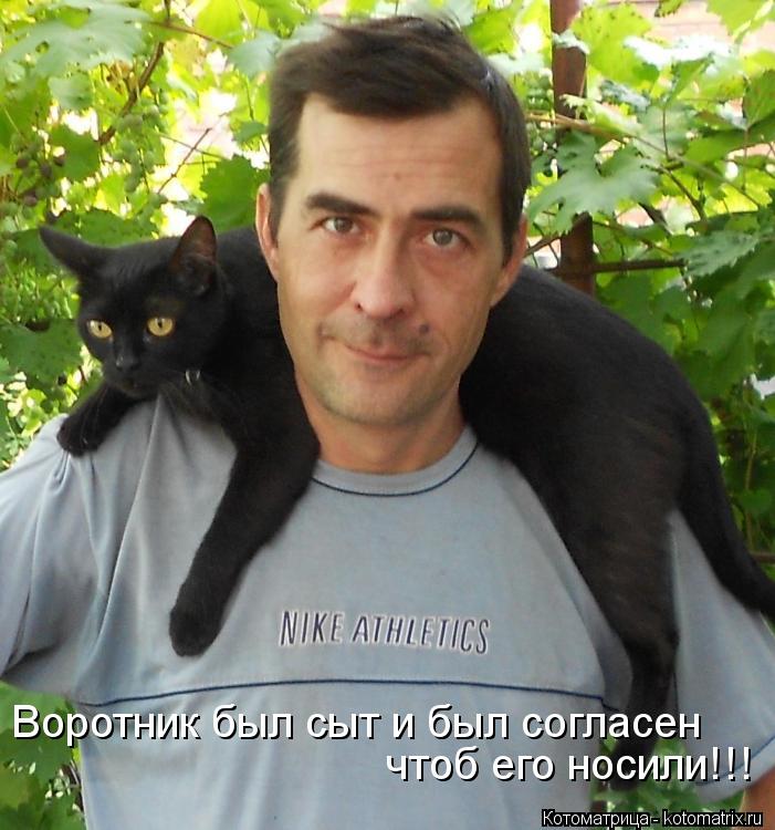 Воротник был сыт и был согласен чтоб его носили!!!... Котоматрица: Воротник был сыт и был согласен чтоб его носили!!!