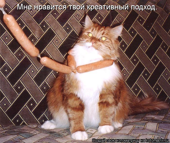 Котоматрица: Мне нравится твой креативный подход.