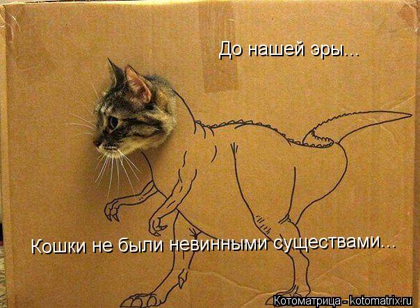 До нашей эры... До нашей эры... Кошки не были невинными существами...... Котоматрица: До нашей эры... До нашей эры... Кошки не были невинными существами...