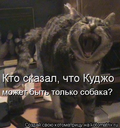 Кто сказал, что Куджо может быть только собака?... Котоматрица: Кто сказал, что Куджо может быть только собака?