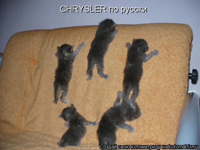 CHRYSLER по русски... Котоматрица: CHRYSLER по русски