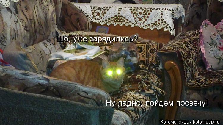 Ну ладно, пойдем посвечу! Шо, уже зарядились?... Котоматрица: Ну ладно, пойдем посвечу! Шо, уже зарядились?