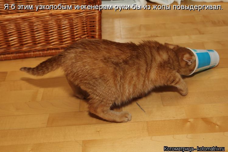 Я б этим узколобым инженерам руки бы из жопы повыдергивал.... Котоматрица: Я б этим узколобым инженерам руки бы из жопы повыдергивал.