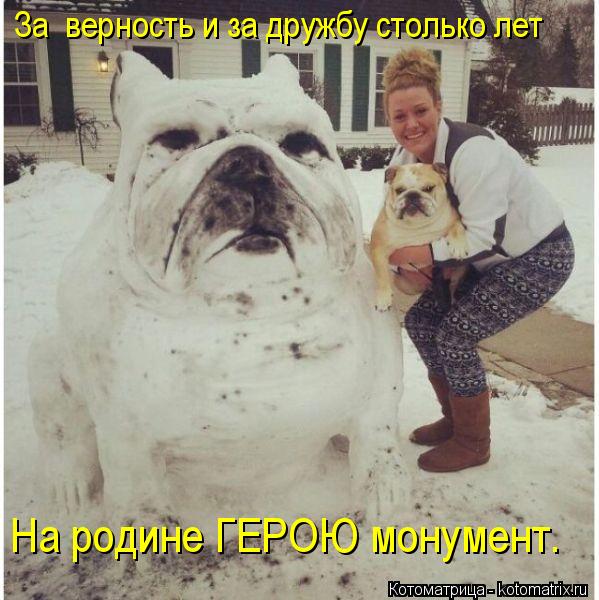 За верность и за дружбу столько лет На родине ГЕРОЮ монумент.... Котоматрица: За верность и за дружбу столько лет На родине ГЕРОЮ монумент.